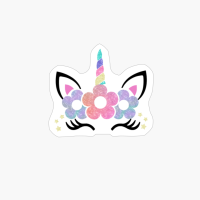 Rainbow Unicorn Face