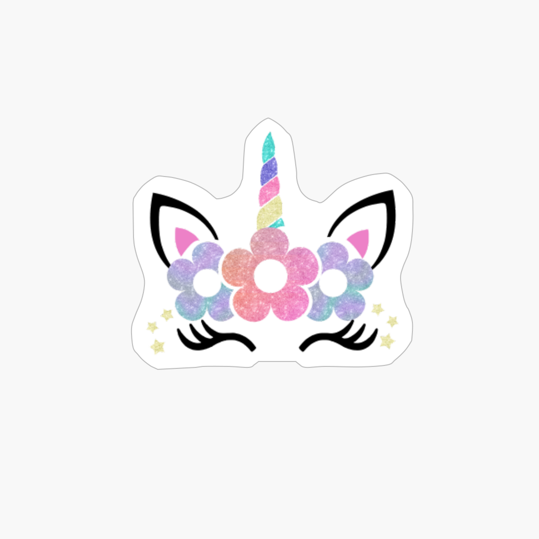 Rainbow Unicorn Face