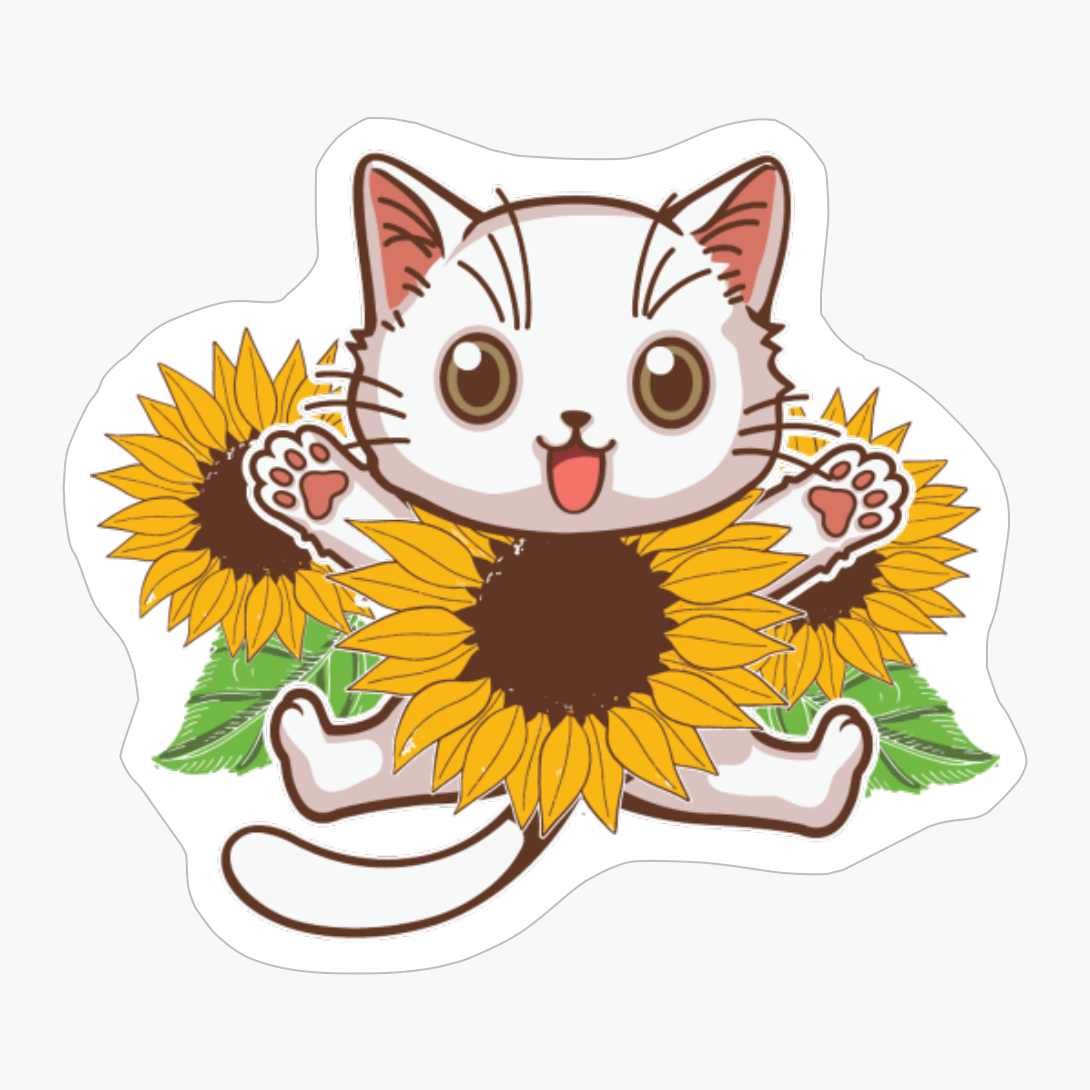 Sunflower Cat
