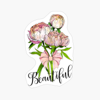 Beautiful Pink Peony Flowers Bouquet