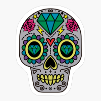 Abstract Art Cranium Decorative Head Human Pumpkin Halloween Witches