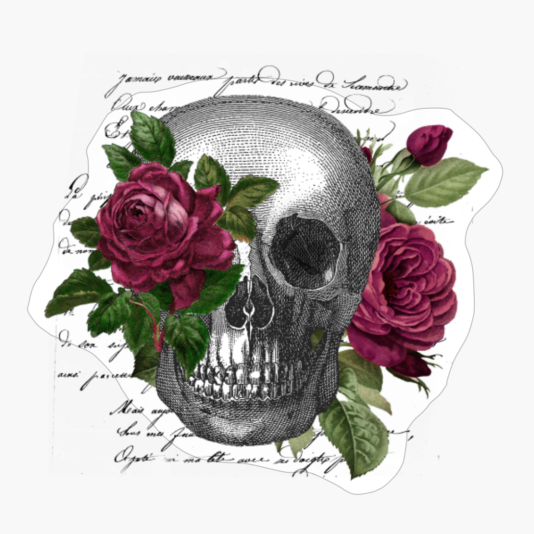 Flower Skull Vintage