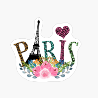 I Love Paris - Leopard Pattern