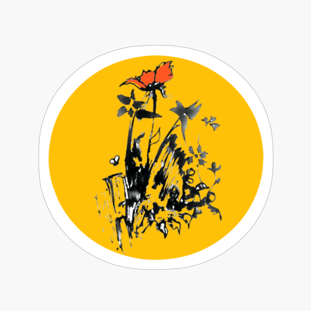 FLOWERS Wild Red Flower And Bugs