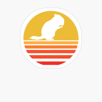 Chinchilla Retro Vintage 80s Style Animal Lover Gift