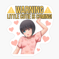 Cute Short Hair Girl. Black Version.