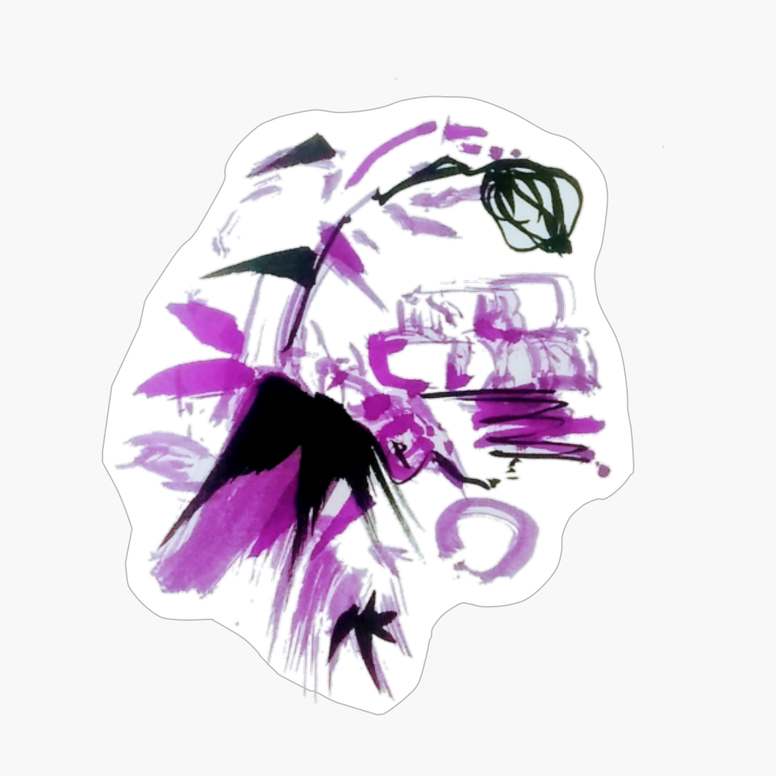 Wild Flower Growing In A Brickwall Wall