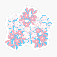 Transgender Pride Five-Petal Flower Assortment