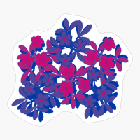 Bisexual Pride Five-Petal Flower Assortment