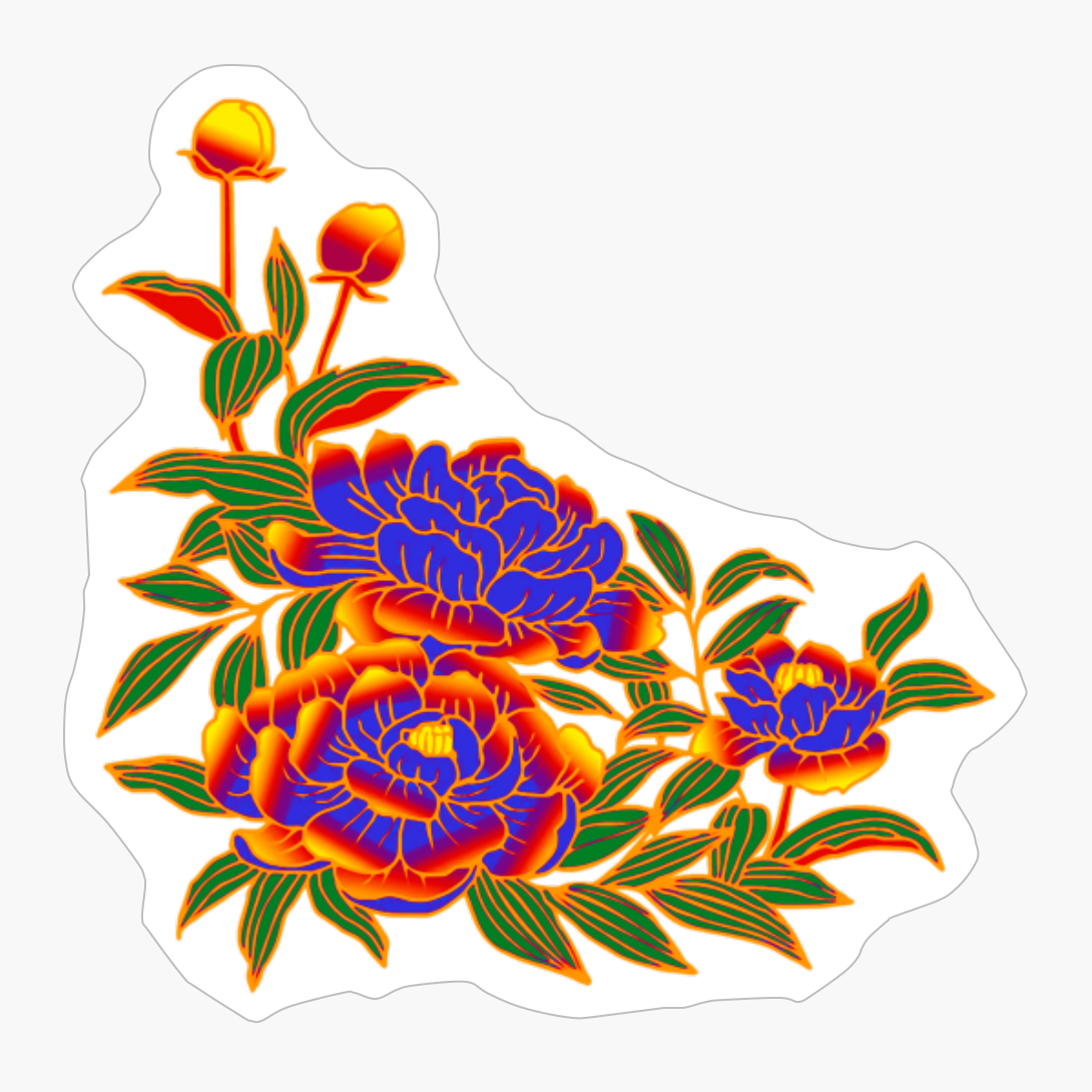 Gay Pride Peony Flower Arrangement