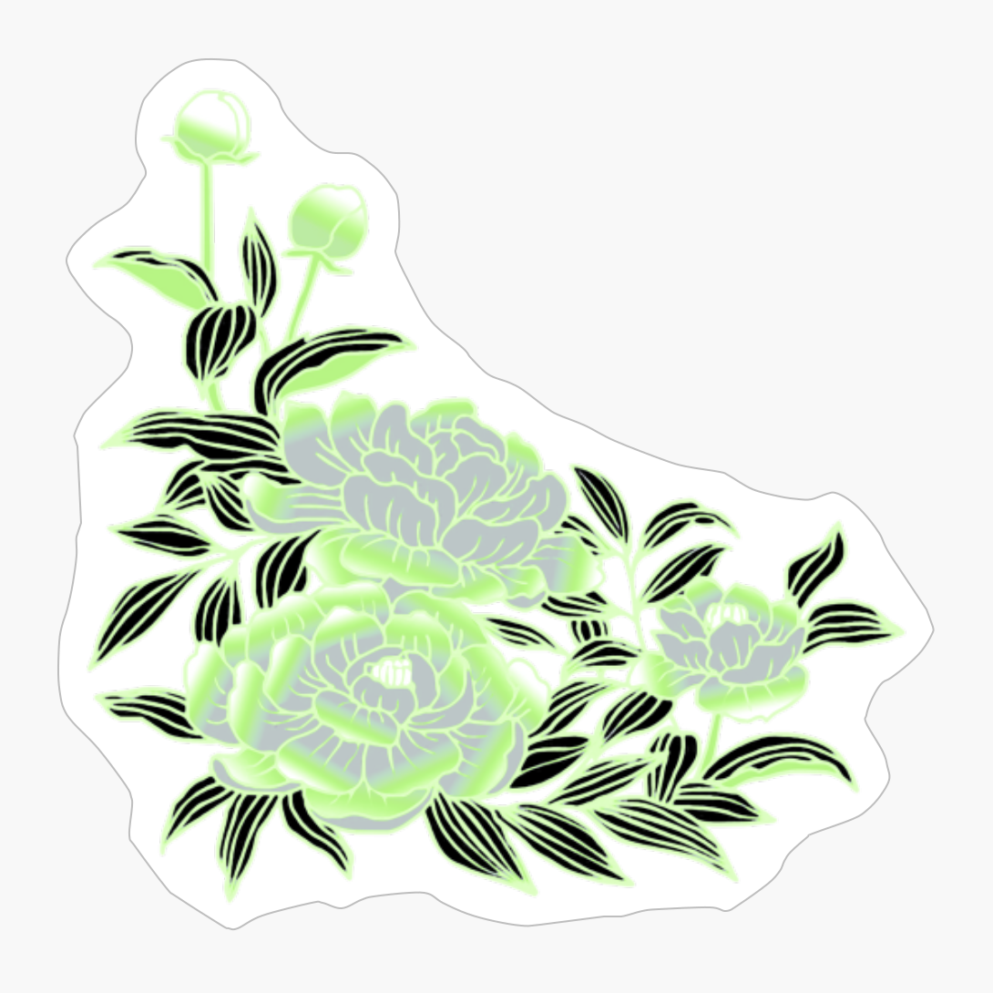 Agender Pride Peony Flower Arrangement