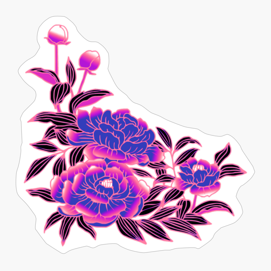 Genderfluid Pride Peony Flower Arrangement