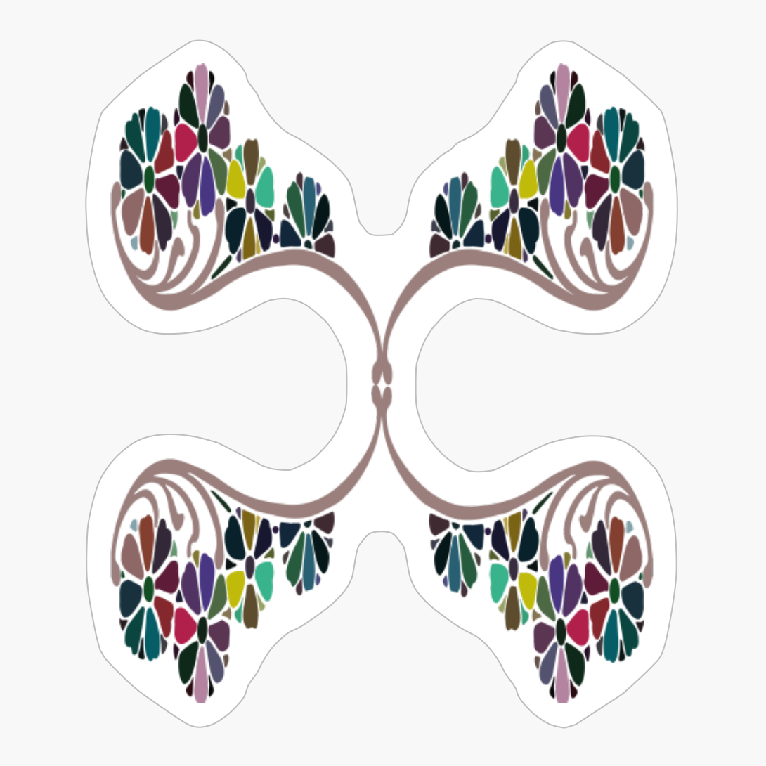 Cute Geometric Floral Pattern.