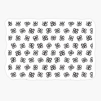 Black White Flower Texture