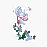 Big White Colorful Flower The Wild Nature Is Everywhere