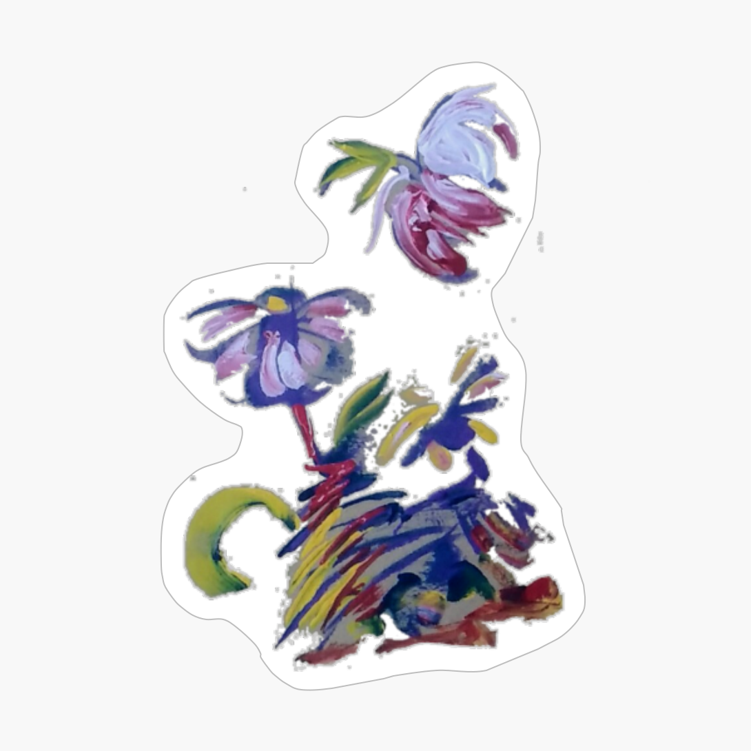 Paint Of Colorful Wild Flowers Spring And Summer Are Full Of Color