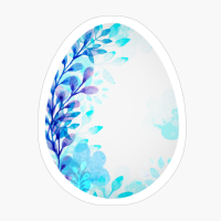 Spring Watercolor Easter Egg