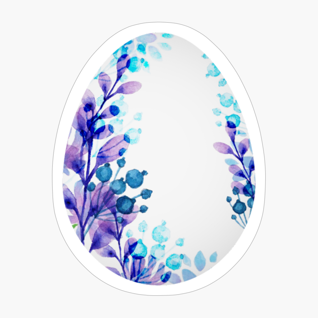 Spring Watercolor Easter Egg