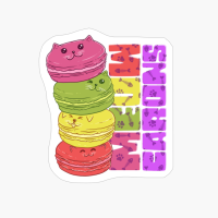 Kawaii French Macarons Shirt Meowcarons Cat And Macaron Gift