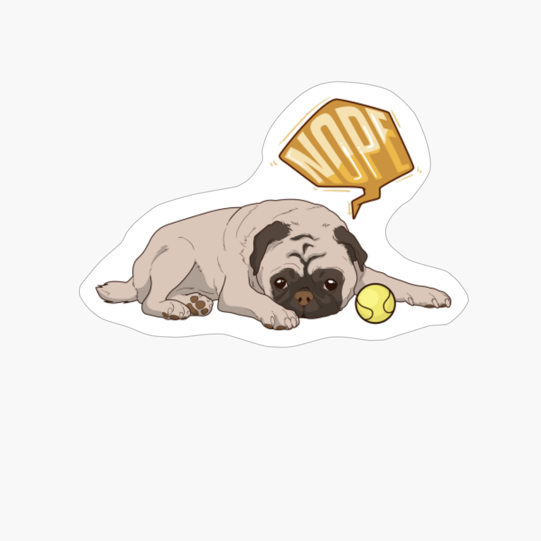 Pug Gifts For Pug Lovers & Dog Lover - Lazy Pug Dog