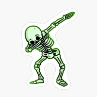 Dabbing Skeleton Shirt - Halloween Costume Skull Dab