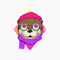 Hipster Otter Cute Otters Lover Gifts Ideas Men Women