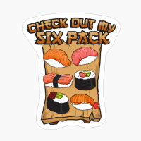 Sushi Japanese Gym Six Pack Gift