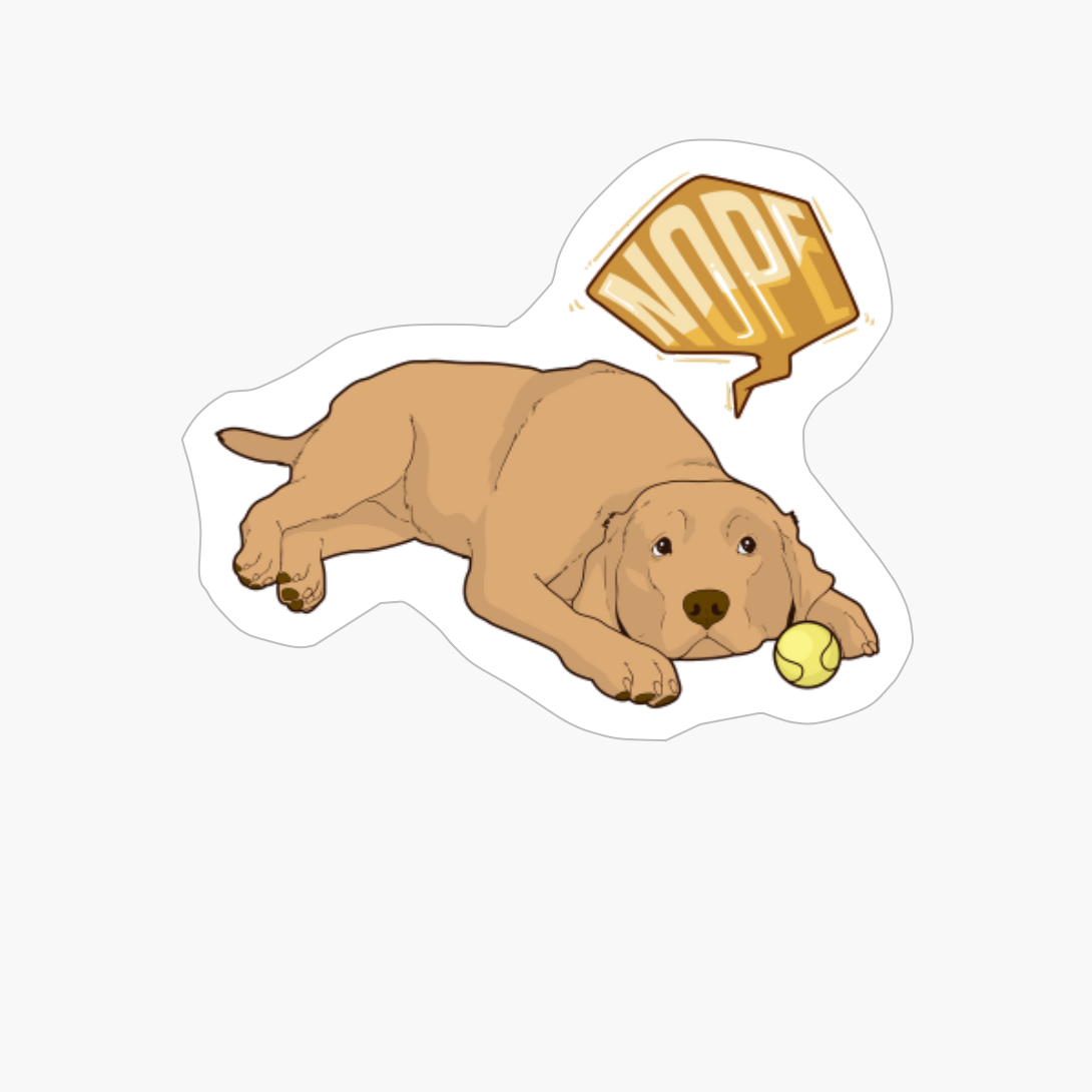 Nope! Lazy Labrador Funny Labrador Dog Gifts