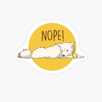 Nope! Lazy American Eskimo Funny American Eskimo Dog Gifts
