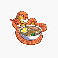 Snake Eating Ramen Shirt Kawaii Snake Japanese Noodle Gift
