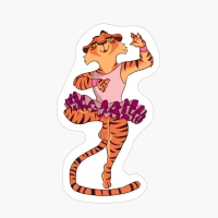 Ballet Dancer Tiger Kids Girls Tiger Ballerina Gift