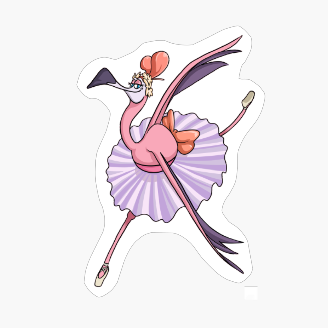 Ballet Dancer Flamingo Kids Girls Flamingo Ballerina Gift
