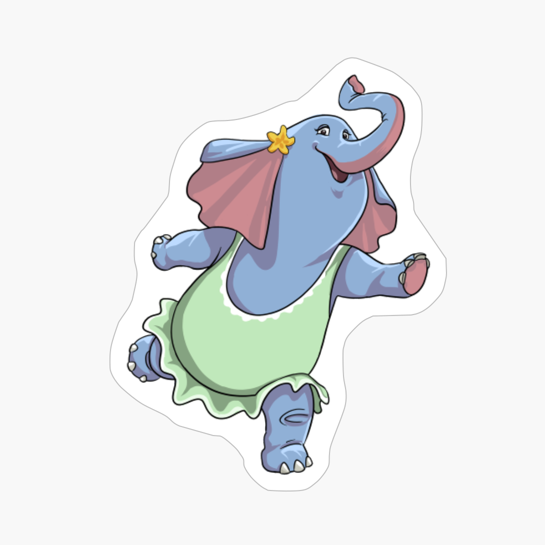 Ballet Dancer Elephant Kids Girls Elephant Ballerina Gift