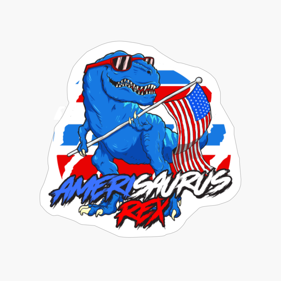 Dinosaur 4th Of July Gift Kids Boys Men Amerisaurus T Rex