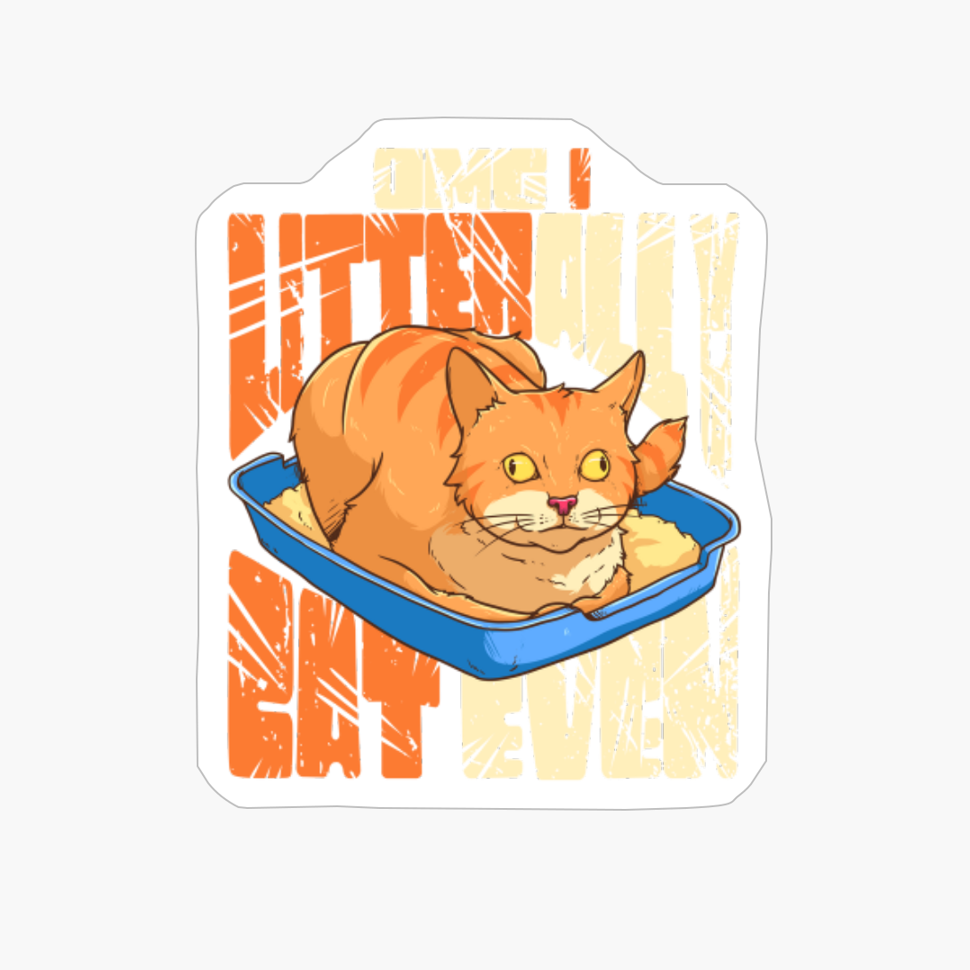 Funny Cat Pun Omg I Literally Cat Even For Cat Lover