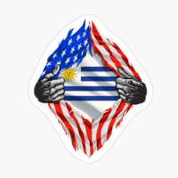 Super Uruguayan Heritage Uruguay Roots USA Flag Gift