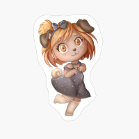 Chibi Girl Kawaii Pug Cute Dog Lover