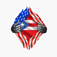 Super Puerto Rican Heritage Puerto Rico Roots USA Flag Gift