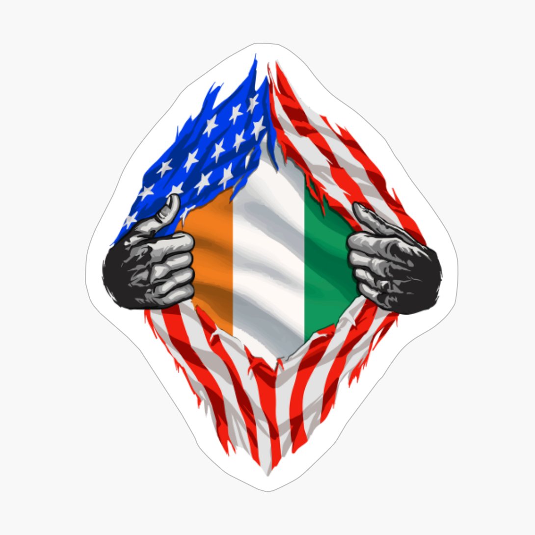 Super Ivorian Heritage Ivory Coast Roots USA Flag Gift