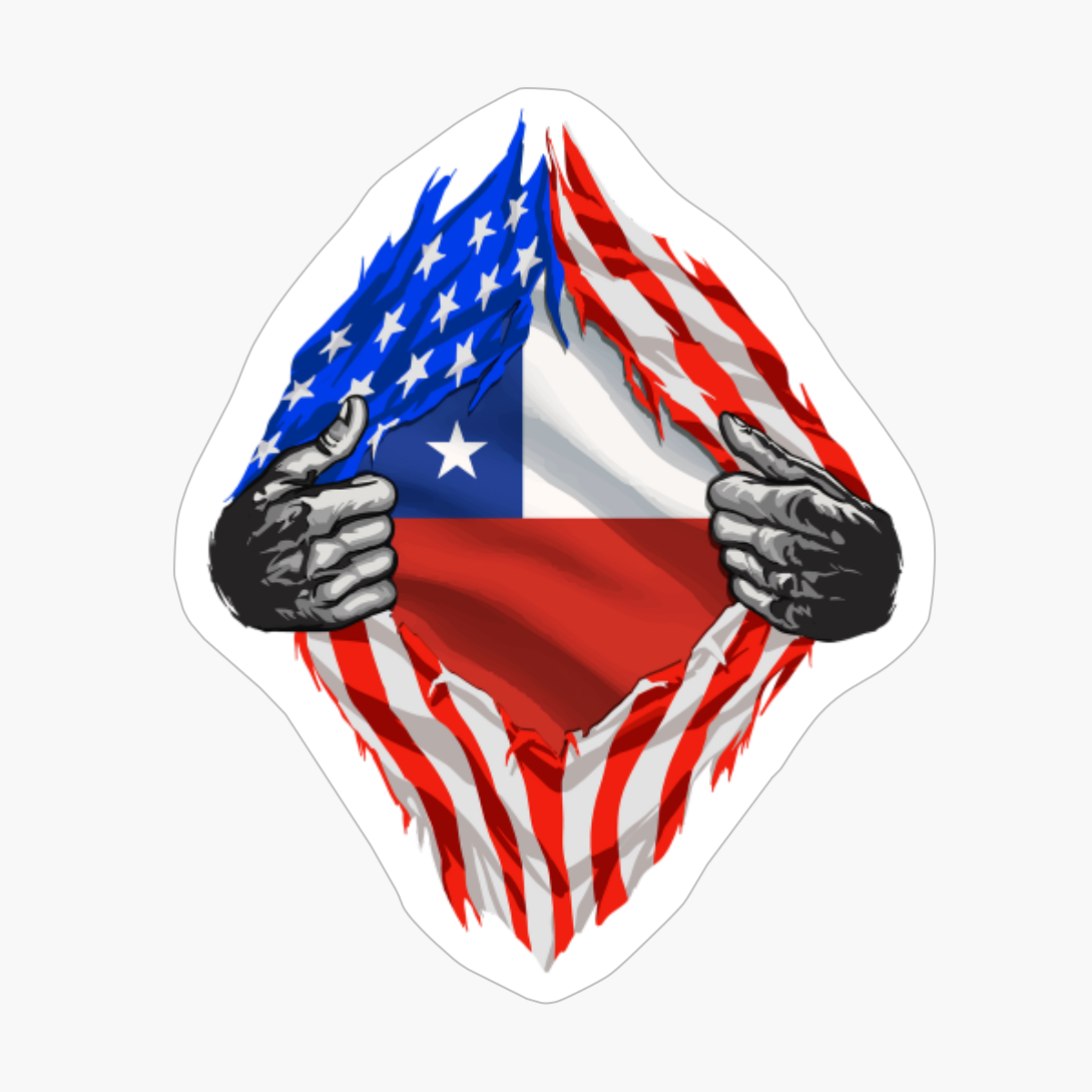 Super Chilean Heritage Chile Roots USA Flag Gift