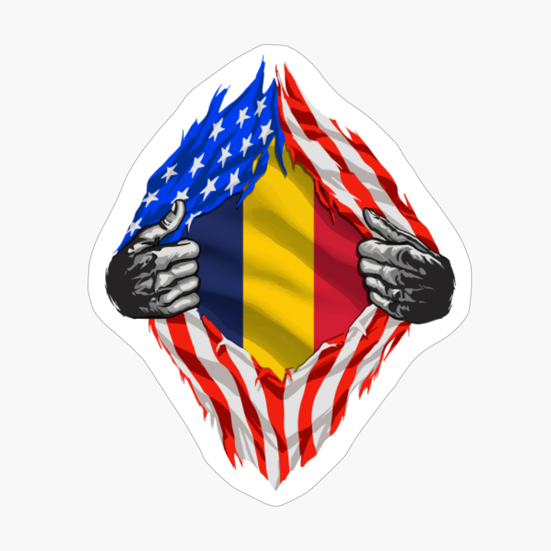 Super Chadian Heritage Chad Roots USA Flag Gift