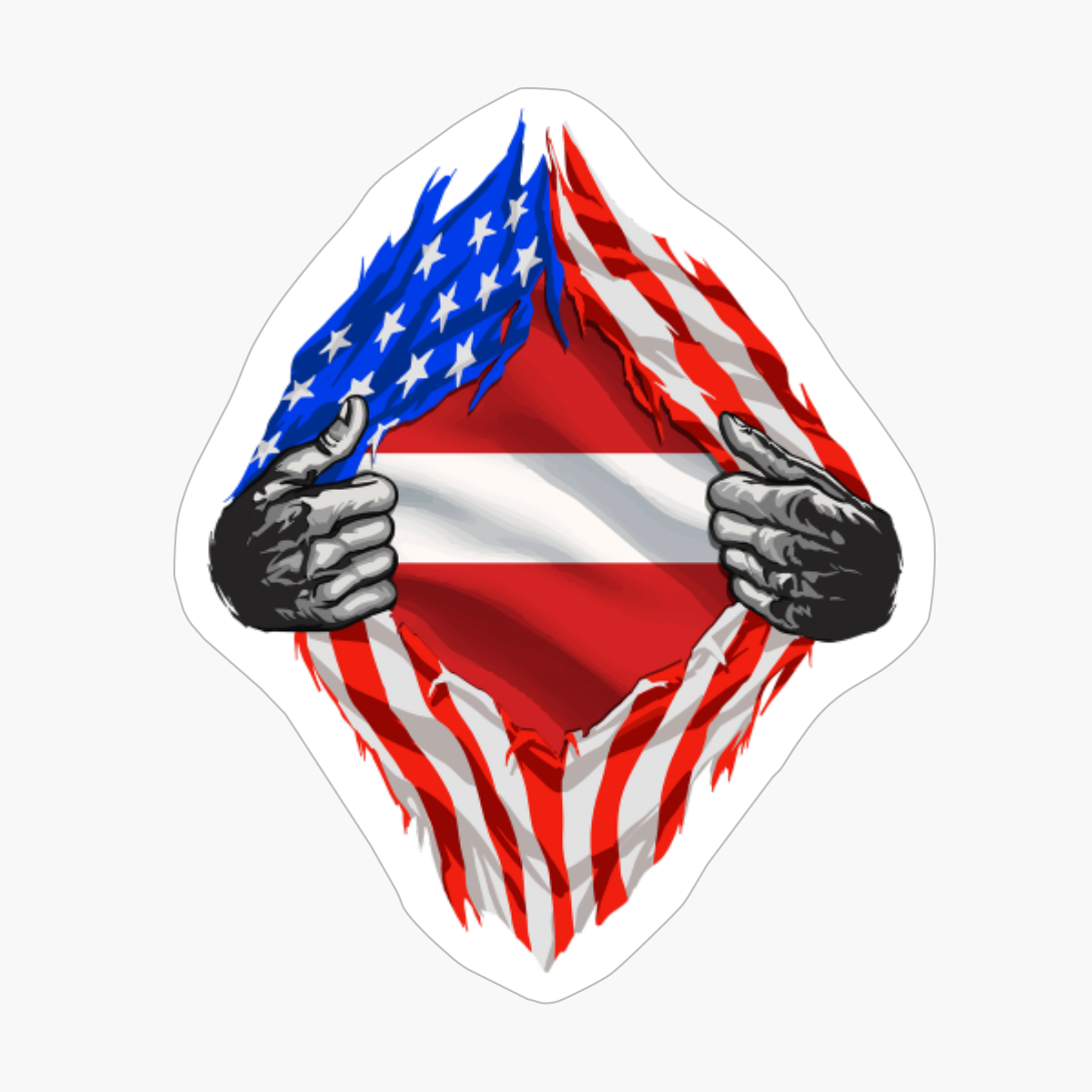 Super Austrian Heritage Austria Roots USA Flag Gift