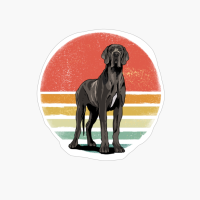 Great Dane Dog Lover Retro Vintage 70s Dog Pet Gift
