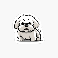 Cute Kawaii Maltese Chibi Dog Lover Gift Idea