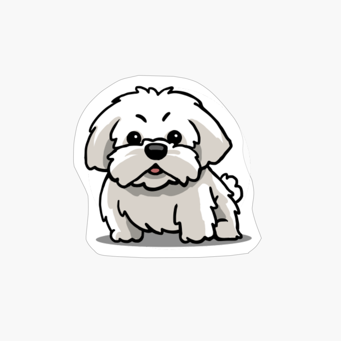Cute Kawaii Maltese Chibi Dog Lover Gift Idea