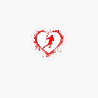 Retro Lacrosse Valentines Day Heart Shape My Valentine Gift