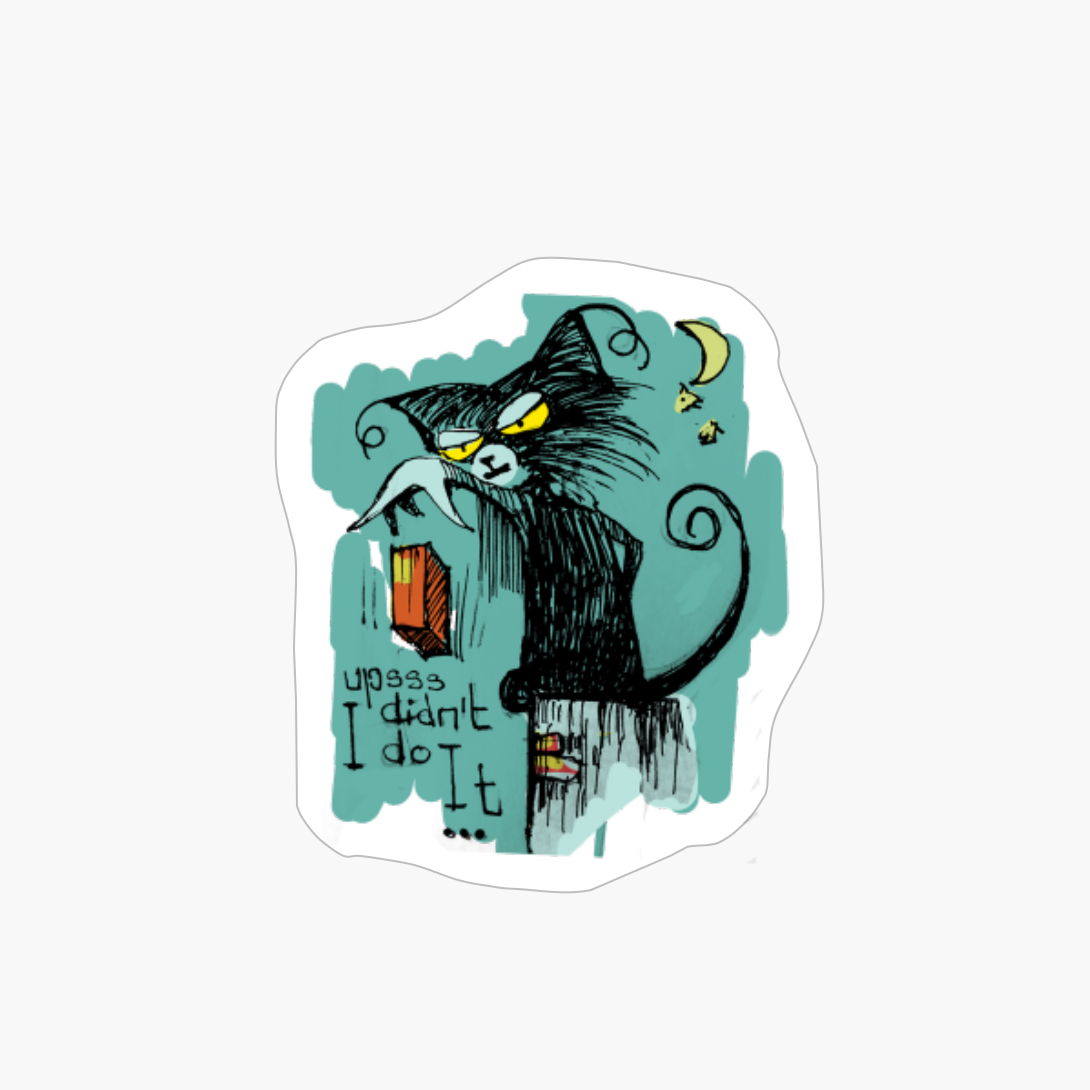 Cat Throwing A Brick, But He Didn't Do It