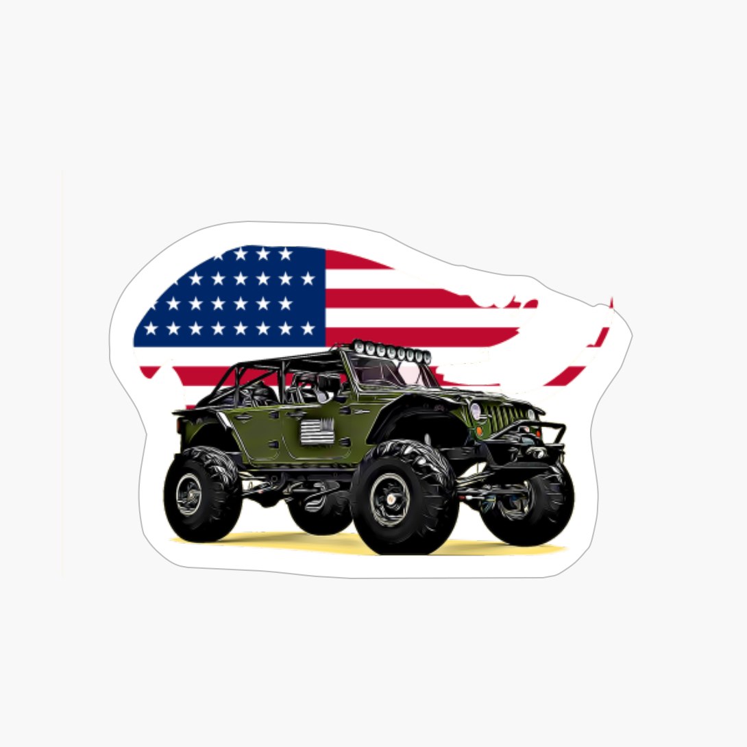 Jeep Offroad USA Print