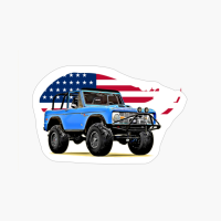 Blue Bronco USA Print