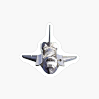 Space Shuttle Open Cartoon Black